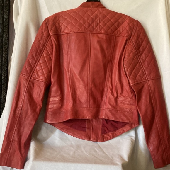 Walter Baker Deep Rose Leather Jacket - Picture 3 of 3